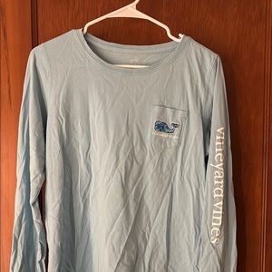 Vineyard Vines Aqua Long Sleeve Tee